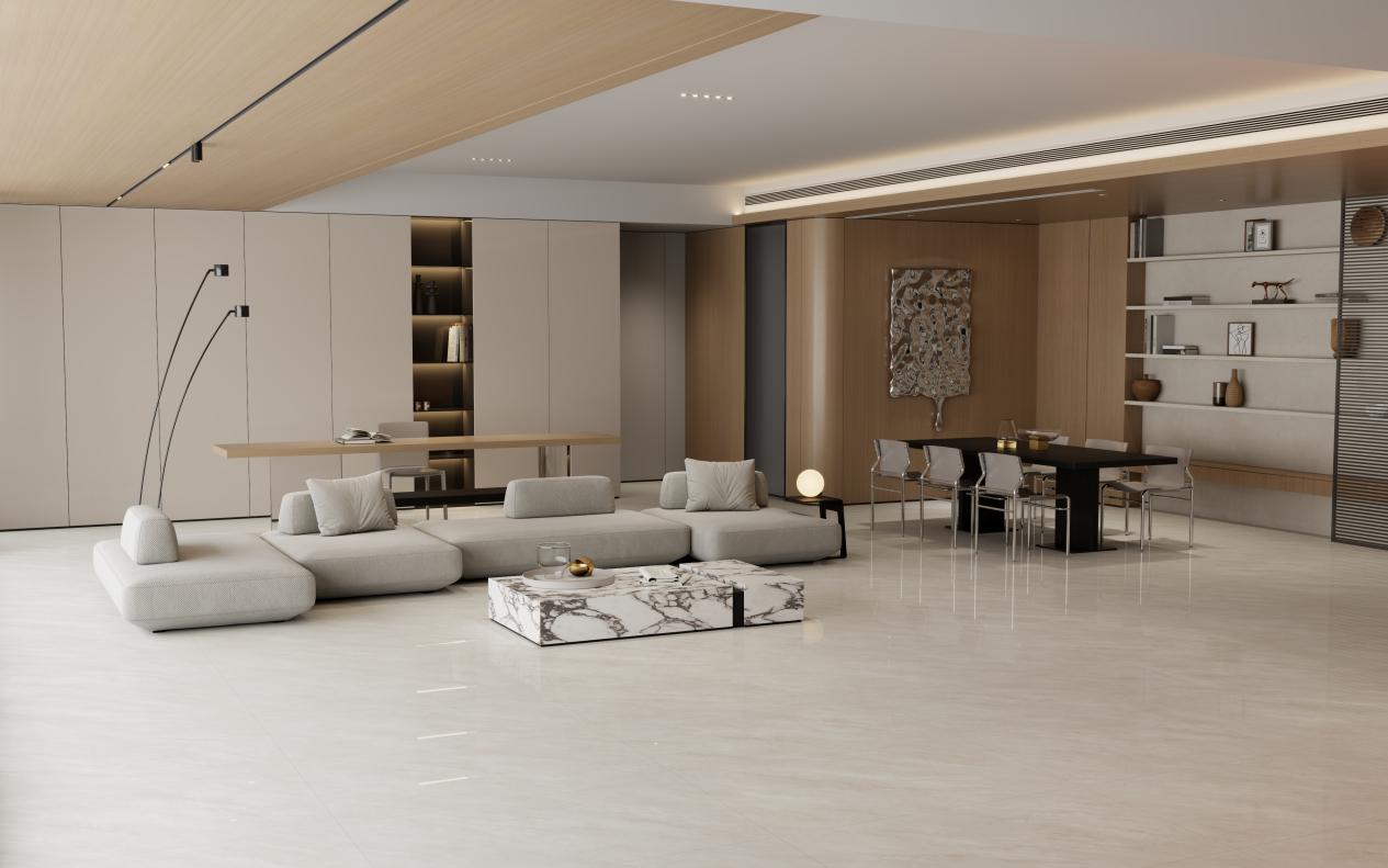 能強(qiáng)瓷磚【星河流砂】，理石紋+彩晶工藝的完美結(jié)合